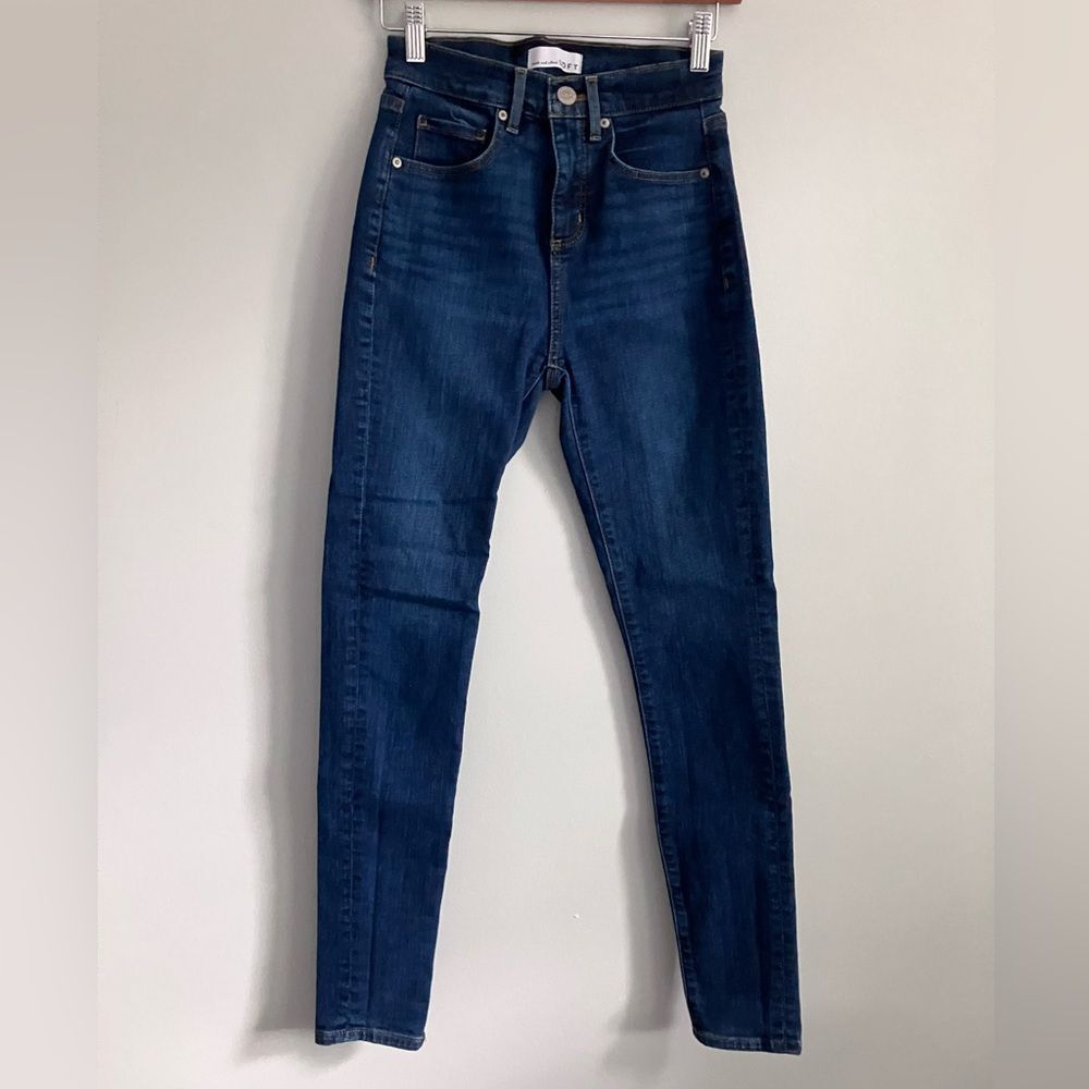 LOFT Dark Wash High Rise Skinny Jean Size 24